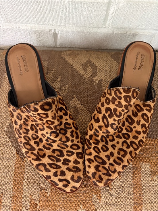 Soludos Shoes - Soludos leopard calf mules
